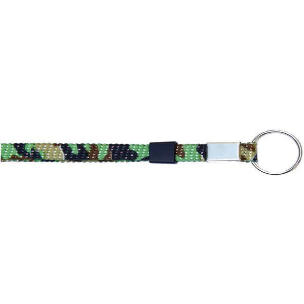 Wholesale Key Ring Glitter 3/8" - Green Camouflage (12 Pack) Shoelaces from Shoelaces Express