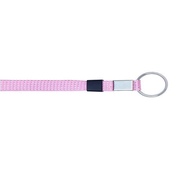 Key Ring Glitter 3/8" - Light Pink (12 Pack) Shoelaces from Shoelaces Express