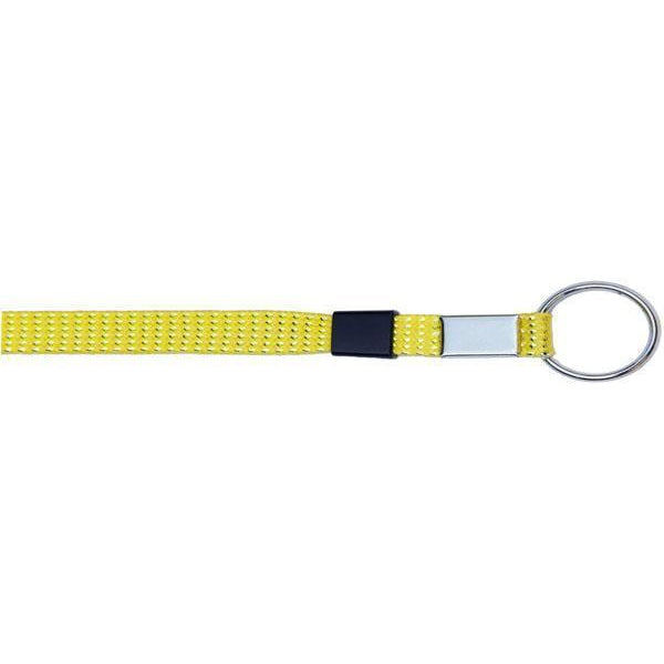 Wholesale Key Ring Glitter 3/8" - Neon Yellow (12 Pack) Shoelaces from Shoelaces Express