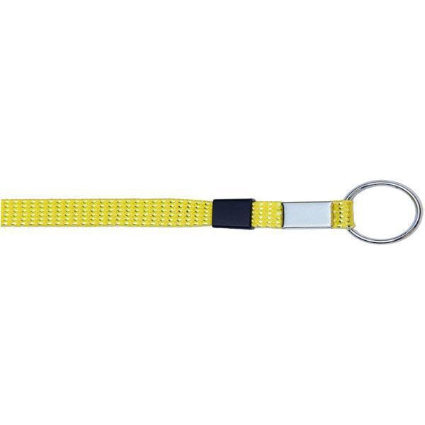 Key Ring Glitter 3/8" - Neon Yellow (12 Pack) Shoelaces from Shoelaces Express