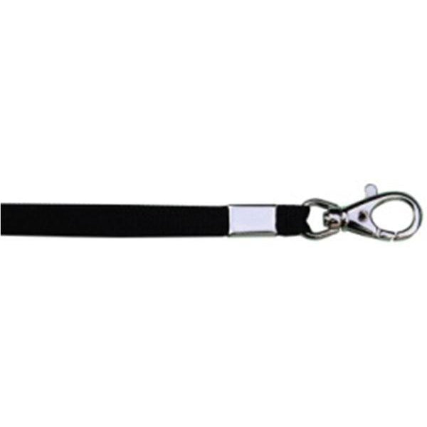 Wholesale Lanyard 3/8" - Black (12 Pack) Shoelaces from Shoelaces Express