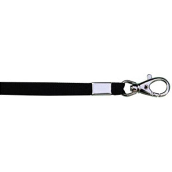 Lanyard 3/8" - Black (12 Pack) Shoelaces from Shoelaces Express