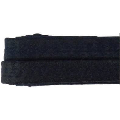 Waxed Cotton Flat Dress Laces Custom Length with Tip - Navy Blue (1 Pair Pack) Shoelaces from Shoelaces Express