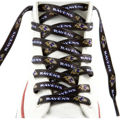 NFL LaceUps - Baltimore Ravens (1 Pair Pack) Shoelaces from Shoelaces Express