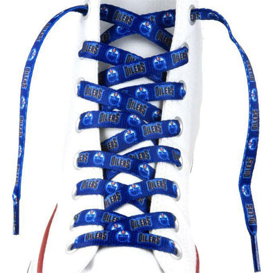 NHL LaceUps - Edmonton Oilers (1 Pair Pack) Shoelaces from Shoelaces Express