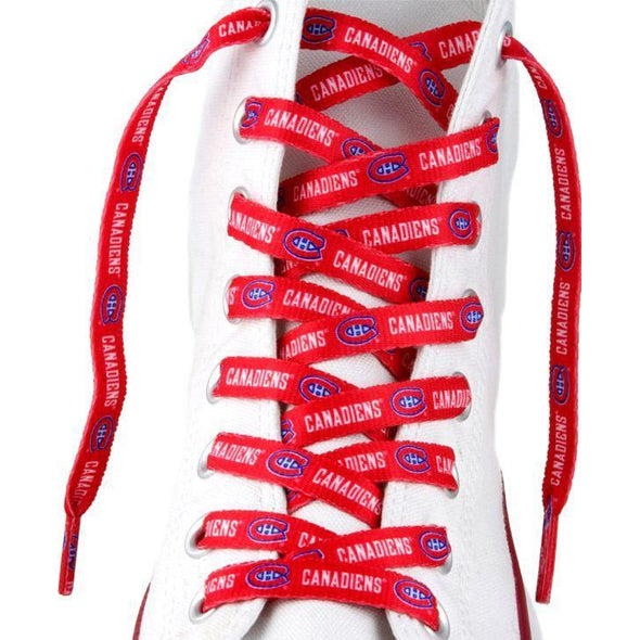 NHL LaceUps - Montreal Canadiens (1 Pair Pack) Shoelaces from Shoelaces Express