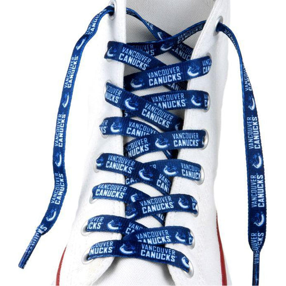 NHL LaceUps - Vancouver Canucks (1 Pair Pack) Shoelaces from Shoelaces Express