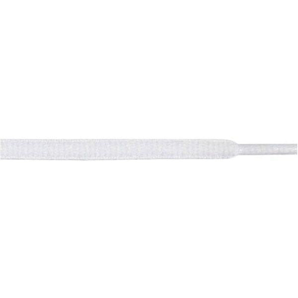 Wholesale Oval 1/4" - White (12 Pair Pack) Shoelaces from Shoelaces Express