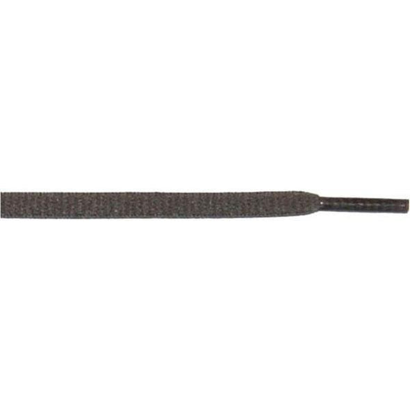 Oval 1/4" - Dark Gray (12 Pair Pack) Shoelaces from Shoelaces Express