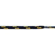 Wholesale Round Dual Tone 3/16" - Black/Yellow (12 Pair Pack) Shoelaces from Shoelaces Express