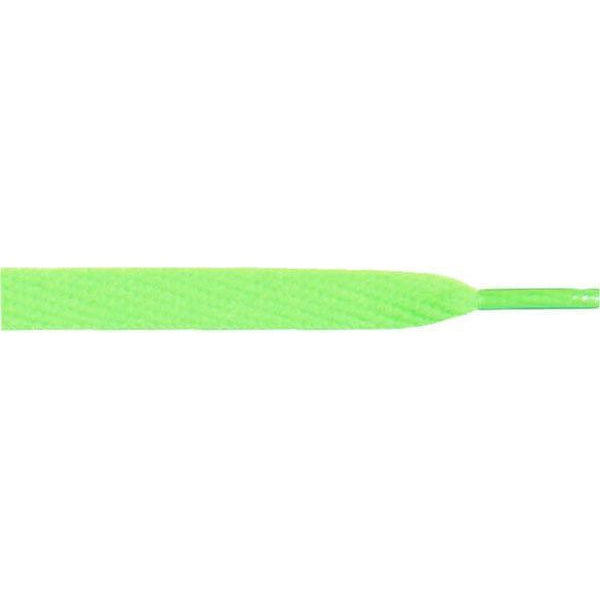 Wholesale Skateboard Flat 1/2" - Neon Green (12 Pair Pack) Shoelaces from Shoelaces Express