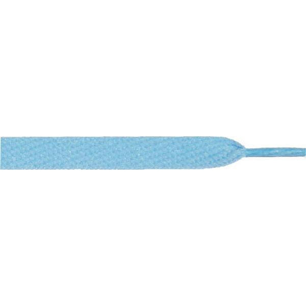 Wholesale Skateboard Flat 1/2" - Light Blue (12 Pair Pack) Shoelaces from Shoelaces Express