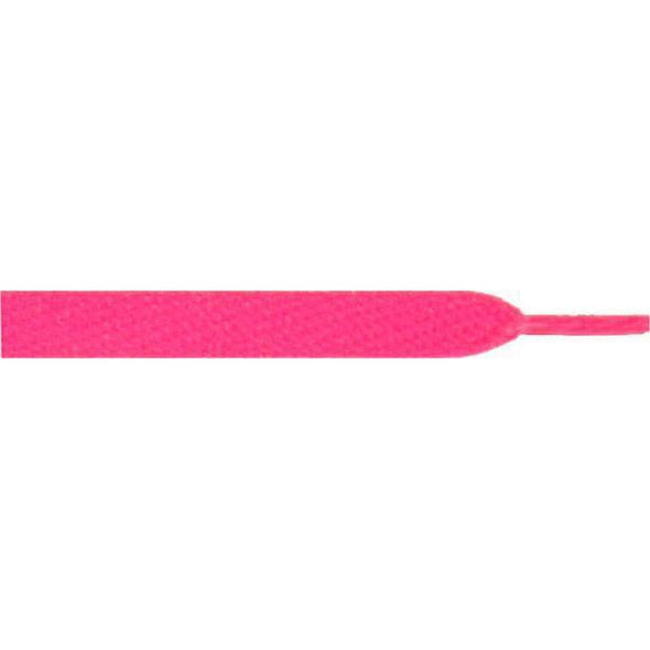 Wholesale Skateboard Flat 1/2" - Hot Pink (12 Pair Pack) Shoelaces from Shoelaces Express
