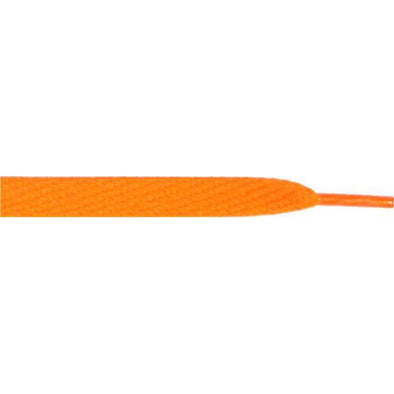 Skateboard Flat 1/2" - Neon Orange (12 Pair Pack) Shoelaces from Shoelaces Express
