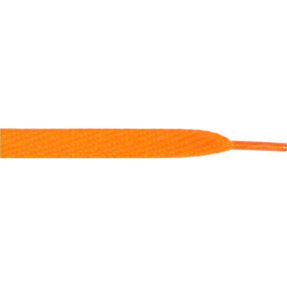 Wholesale Skateboard Flat 1/2" - Neon Orange (12 Pair Pack) Shoelaces from Shoelaces Express