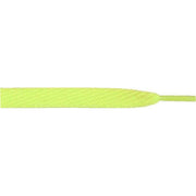 Skateboard Flat 1/2" - Neon Yellow (12 Pair Pack) Shoelaces from Shoelaces Express