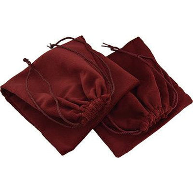 Genuine Velvet Burgundy Shoe Bags Pair
