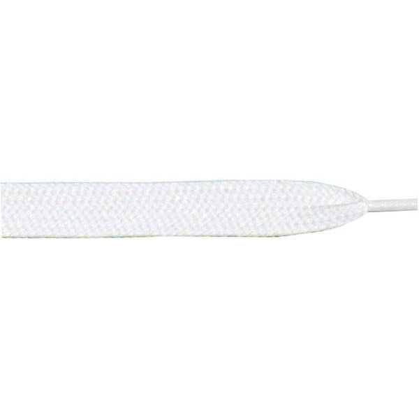 Wholesale Thick Flat 3/4" - White (12 Pair Pack) Shoelaces from Shoelaces Express