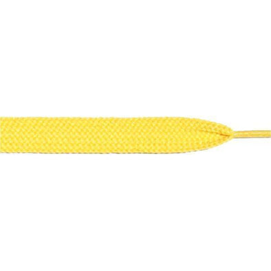 Wholesale Thick Flat 3/4" - Yellow (12 Pair Pack) Shoelaces from Shoelaces Express