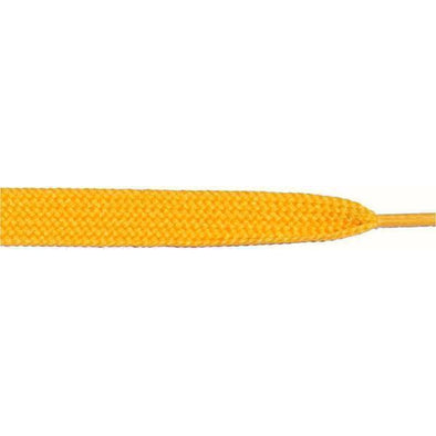 Wholesale Thick Flat 3/4" - Gold (12 Pair Pack) Shoelaces from Shoelaces Express