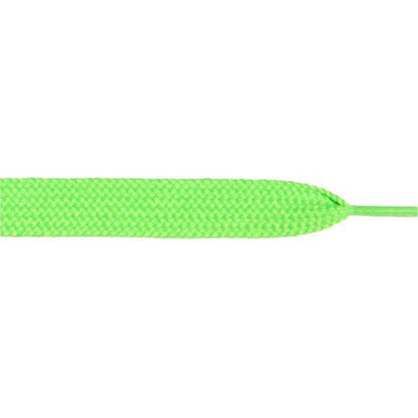 Wholesale Thick Flat 3/4" - Neon Green (12 Pair Pack) Shoelaces from Shoelaces Express