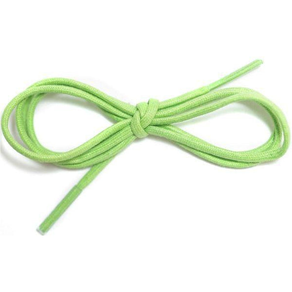 Waxed Cotton Dress Round 1/8" - Lime Green (12 Pair Pack) Shoelaces from Shoelaces Express
