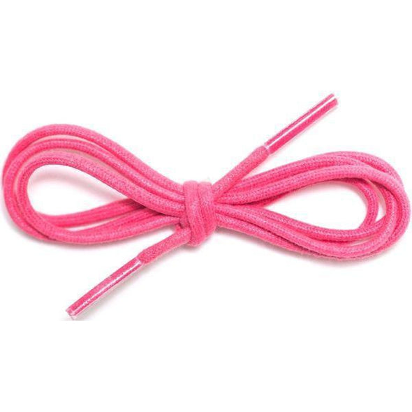 Waxed Cotton Dress Round 1/8" - Pink (12 Pair Pack) Shoelaces from Shoelaces Express