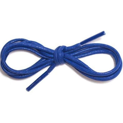 Waxed Cotton Dress Round 1/8" - Royal Blue (12 Pair Pack) Shoelaces from Shoelaces Express