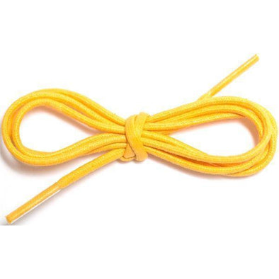 Wholesale Waxed Cotton Dress Round 1/8" - Gold (12 Pair Pack) Shoelaces from Shoelaces Express