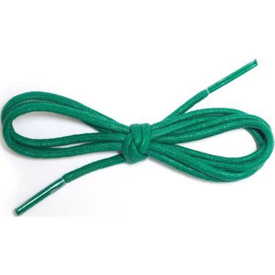 Wholesale Waxed Cotton Dress Round 1/8" - Kelly Green (12 Pair Pack) Shoelaces from Shoelaces Express