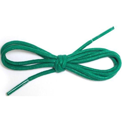 Waxed Cotton Dress Round 1/8" - Kelly Green (12 Pair Pack) Shoelaces from Shoelaces Express