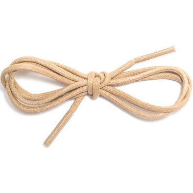 Wholesale Waxed Cotton Dress Round 1/8" - Beige (12 Pair Pack) Shoelaces from Shoelaces Express