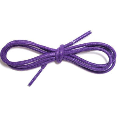 Waxed Cotton Dress Round 1/8" - Purple (12 Pair Pack) Shoelaces from Shoelaces Express