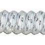 Curly Laces - White/Metallic Silver (1 Pair Pack) Shoelaces from Shoelaces Express